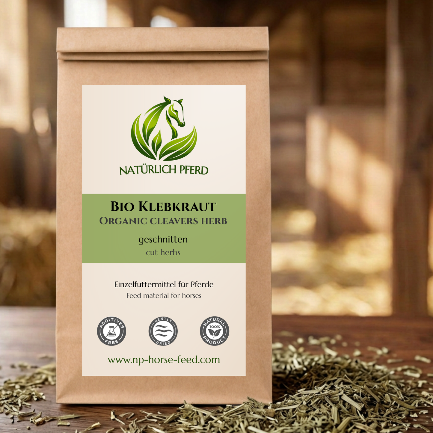 Bio Klebkraut (geschnitten)